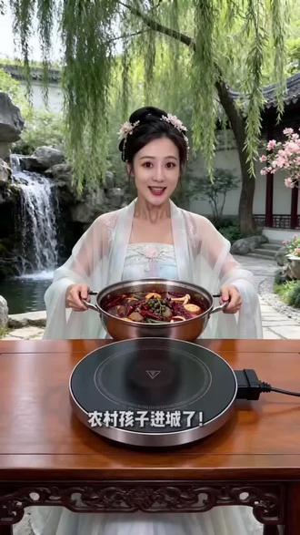 #谁懂啊这口火锅太香了 #我在抖音吃美食 #没有一顿火锅解决不了的事上网播了 家人们,谁懂啊! 农村孩子吃上城里货了