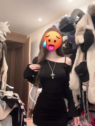 黑色气质斜露单肩内搭辣妹连衣裙女新款长袖超显身材的包臀短裙子#包臀裙 #气质穿搭 #连衣裙 #显瘦穿搭 #