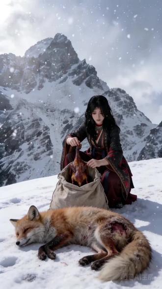 你是否在雪山救过一只狐狸?(仅供娱乐)#用ai玩转燕云#游戏破壁计划#燕云十六声#燕学家产粮团#燕学家混剪团