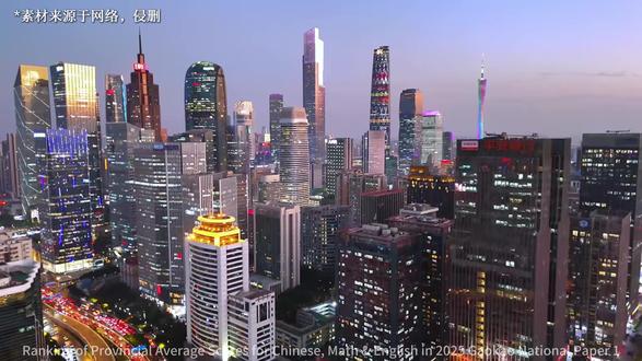 扎心!2025 高考新一卷各省语数英平均分排名,广东不出所料 #广东高考 #高考 #语数英 #平均分 #高中生