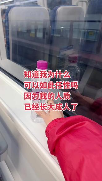 知道我为什么可以如此任性嚣张吗?因为我的人质已经长大成人了,还成了我强大的后盾!#说走就走的快乐 #坐车要有仪式感 #高铁上