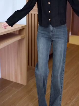 #牛仔裤#直筒牛仔裤#百搭牛仔裤