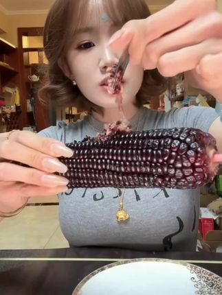 【峡城人家】山西黑糯玉米8根装(单根220g+)#山西玉米#黑糯米#强烈推荐#营养早餐#饱腹感超强的早餐