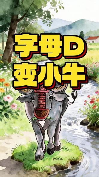 字母 D 变小牛!想象力才是打开绘画的钥匙 随手写下一个简单的英文字母 D,
再用充满童趣的变变变创意思维,
轻轻几笔就化身春日里活泼可爱的小牛,
元气满满、生命力爆棚~
一个普通的字母、一根简单的线条,
把观察与想象结合,
让孩子在画画中学会联想、敢于创造,
每一笔都是灵感的绽放,
每一幅画都是独一无二的奇思妙想!
#画画 #绘画 #想象力 #零基础学画画 #画画教程
