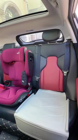 紫色座椅防磨垫子宝得适Britax Romer凯迪骑士KIDFIX i-size安全座椅防磨垫子 安装使用介绍