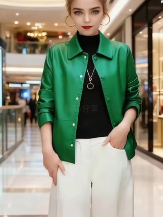 春秋宽松短款上衣外套#春秋穿搭 #洋气减龄 #短款外套女 #外套 #外套穿搭女