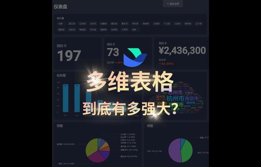 工作10年,第一次被飞书多维表格惊艳到了! #办公技巧 #数据可视化 #飞书 #Excel @Excel数据可视化