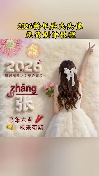 2026新年姓氏头像制作教程来了,还不会的跟我我操作,免费领取自己的专属新年头像 ✨姓氏专属新年头像,温暖如初,陪伴如一。#剪映 #剪映一键剪同款 #新年头像 #平安喜乐 #姓氏头像 姓氏头像制作 姓氏头像 最火头像 微信头像 剪映一键剪同款 2026姓氏头像大全 2026微信头像 剪映 头像制作剪映 新年新气象 2026姓氏头像