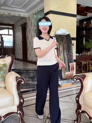 这个裤子能藏青色,天丝和亚麻的材质,夏季穿着非常凉快#裤子 #裤子推荐 #夏季穿搭 #穿搭 #好物推荐🔥