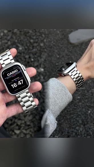 适用小米手环9pro表带8pro质感三珠金属钢带红米watch4时尚可调节#小米手环 #金属表带 #时尚配饰 #可调节表带 #手环配件