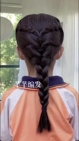 炎炎夏日,女童清凉发型安排!简单好看,手残妈妈也能学会#女童甜美发型 #女孩编发教程 #夏日发型 #儿童编发