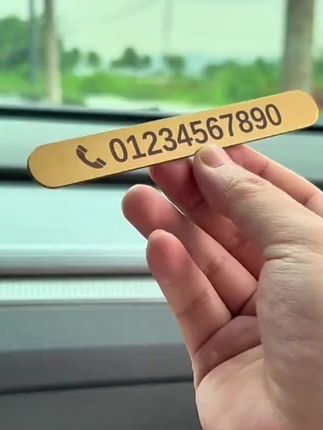 黄铜临时停车号码牌车载挪车电话牌金属移车摆件创意汽车用品大全#临时停车号码牌 #停车号码牌 #挪车牌 #汽车好物 #高档停车号码牌