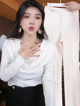 超显瘦显腿长弹力表达#裤子 #超显瘦裤子