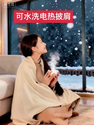 怕冷星人必入的电热披肩!三档调温速热,肩颈后背全裹住。办公室抗空调、居家追剧都能用,脏了还能直接洗,用着超安心。#强烈推荐 #日常分享 #保暖又好看 #可水洗 #电热暖身毯
