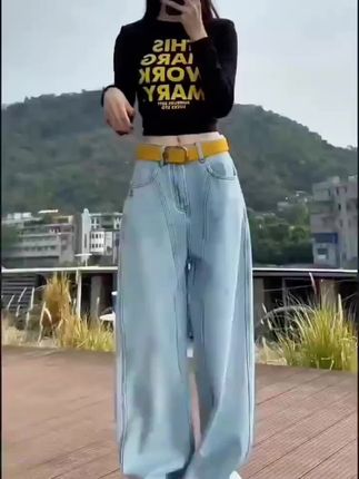 #牛仔裤 #潮酷穿搭 #休闲穿搭 #牛仔裤穿搭 #休闲裤