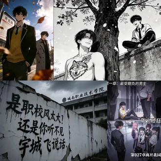 小说虽结束,但他们的故事还在继续。#不良之年少轻狂。