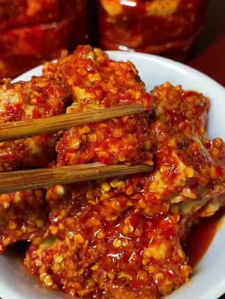 真的没吃过这么好吃的的豆腐乳#香辣豆腐乳 #豆腐乳 #美食