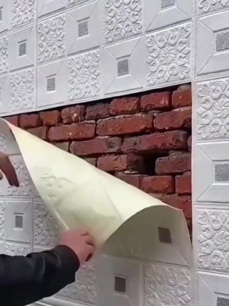 连续式墙纸自粘防水防潮3d立体墙贴卧室温馨白砖泡沫装饰背景墙面#3d立体墙贴 #连续式墙纸 #墙纸 #墙贴 #自粘墙纸 @巨量千川 @DOU+小助手