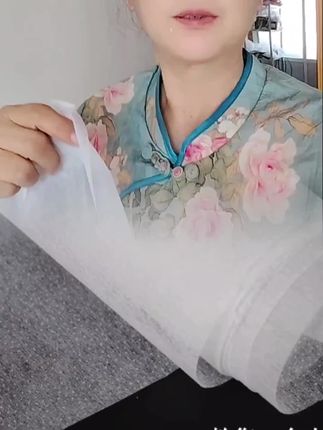 #创作灵感 #做衣服用的衬布#缝纫日常 #用熨斗烫上就可#粘合衬布#
