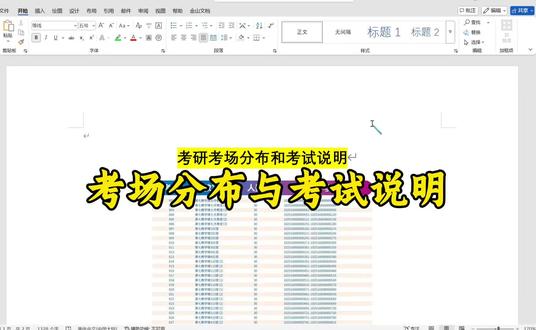 考研考场分布与考试说明#26考研 #考研报名 #考点 #考研考场 #考研考场分布