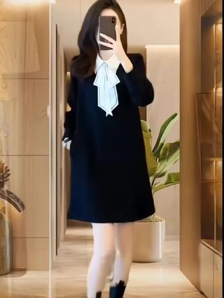 #创作灵感 加绒小香风连衣裙,时尚优雅,女神气质,适合各种身材,不挑年龄,不挑身高!#谁穿谁好看 #秋冬新款 #穿出你的时尚你的感觉 #美出高级感