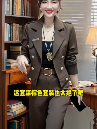 好物推荐#2025秋季新款时尚显瘦气质网红高档洋气女高级百搭宽松大码两件套