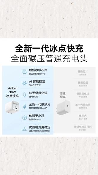 30W快充头 冰点快充,又迅猛! #快充 #iPhone配件 #氮化镓充电 #低温快充 #数码好物