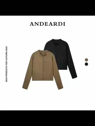 ANDEARDI早秋防风韩版简约女夹克短外套女简约气质小短款上衣#今日穿搭 #高级感穿搭 #穿出高级感 #简约穿搭 #外套穿搭