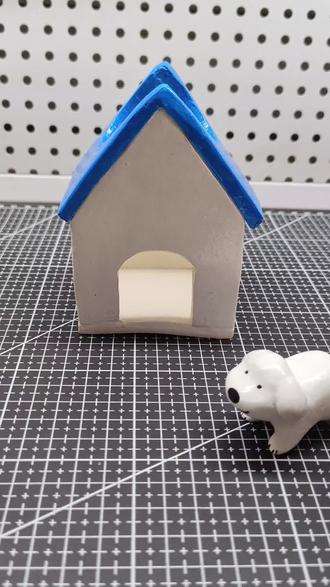 超轻粘土手作🎨 #超轻粘土手作🎨 #石塑粘土 #手工 小狗窝笔筒…