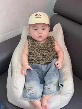 #潮童必备 #男宝穿搭 #潮童穿搭 #豹纹穿搭 #萌娃穿搭