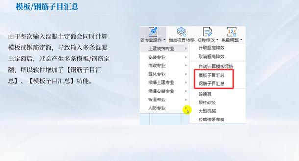 6.3 模板钢筋子目汇总 新点软件江苏版本V11介绍 #新点软件江苏 #造价软件 #招投标