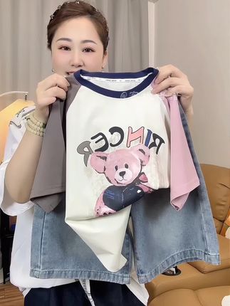 巨甜美洋气女童夏季休闲宽松套装 #女童套装 #谁穿谁好看 #时尚百搭 #夏季新款