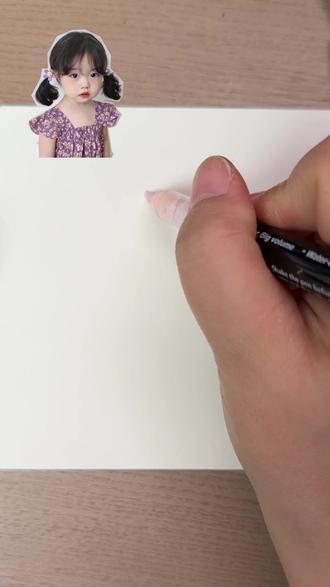 绘制人物小像,一起来画画吧
#绘画教程 #手绘头像 #零基础学画画 #画画其实很简单 #可爱简笔画