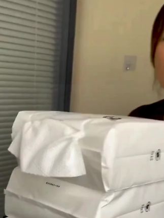 洁舒颜156抽大包悬挂式一次性洗脸巾擦脸巾加厚珍珠纹洁面巾#好物分享 #好物推荐