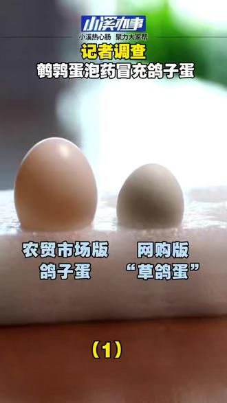 #315消费者权益日 (1)记者调查:鹌鹑蛋“洗白”冒充鸽子蛋。#鸽子蛋 #鹌鹑蛋 #消费维权