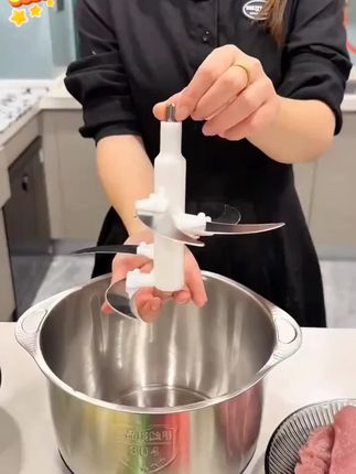 纯铜电机绞肉机家用商用不锈钢多功能和面搅馅大容量绞菜碎肉#多功能绞肉机 #厨房好物 #生活的好帮手#绞肉机#方便又实用