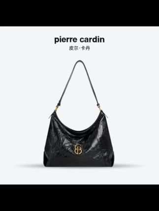 皮尔卡丹百搭时尚托特单肩包饺子包做旧褶皱牛皮包褶皱秋冬七夕 #包包推荐 #百搭包包 #轻奢包包 #女包 #奢侈品