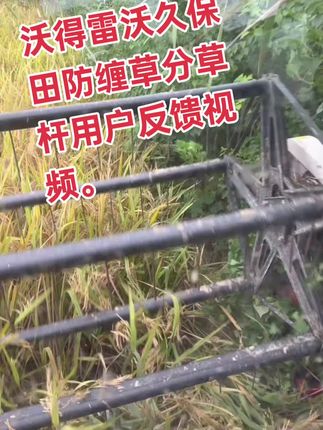 田间好帮手!沃得雷沃久保田防缠草分草杆,高效分草不缠绕,让农忙更轻松。🌾收割效率翻倍,农民朋友的福音!#服务三农 #抖音助农扶农