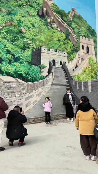 吴营村天安门广场又添加了长城#吴营村 #民间实拍 #我为家乡代言 @抖音小助手