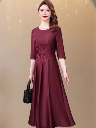 #喜婆婆喜妈妈婚宴装#气质连衣裙#时尚洋气#谁穿谁漂亮