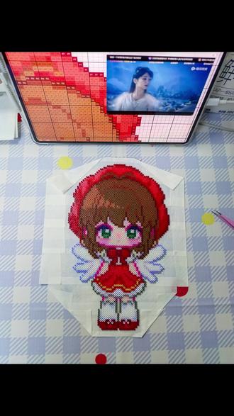 二刷长相思,仍然泪流满面,一边拼豆一边哭眼睛要瞎了😭😭😭#拼豆 #拼豆图纸 #拼豆教程 #长相思