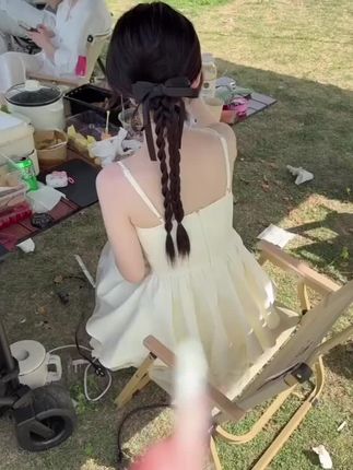 #蝴蝶结抓夹假发辫#假发#假发辫