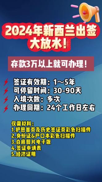 新西兰签证大放水!仅3W以上存款就可办理! 2024年新西兰签证也太好办理了!#新西兰 #新西兰签证申请 #新西兰旅游 #新西兰攻略