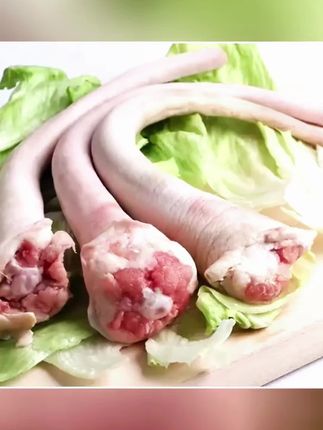 新鲜土猪猪长尾每根20CM以上3斤4斤猪尾饭店批发中长尾16-20CM