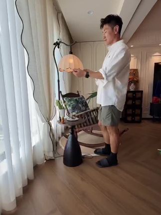 Bersur复古氛围灯落地灯客厅沙发边几置物 设计感卧室床头边台灯具