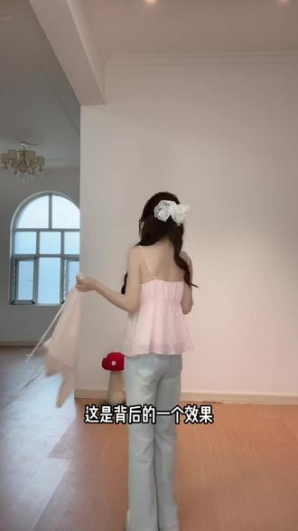 韩系甜美风套装辣妹粉波点吊带+绑带开衫夏薄款空调衫 #韩系甜美风穿搭 #辣妹穿搭 #绑带开衫 #夏薄款 #空调衫外套