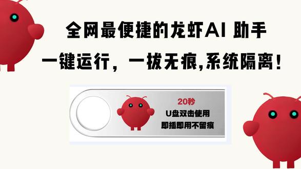 全网独家,一键运行,即用即插,隐私隔离!#openai #龙虾Ai #龙虾安装