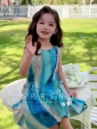 #女童夏季洋气连衣裙高品质童装生女儿就是用来打扮的女童连衣穿搭推荐