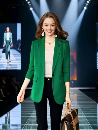 韩版小西装外套春秋新款时尚气质宽松设计感西服上衣#西装外套#时尚洋气#气质优雅