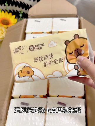 快来薅清风卡皮巴拉抽纸的大羊毛!这个价到手一箱整整20包!四层加厚的原生木浆,大品牌趁活动抓紧囤!#清风 抽纸#生活用纸 纸巾#囤纸 #清风卡皮巴拉抽纸 #超便宜超划算